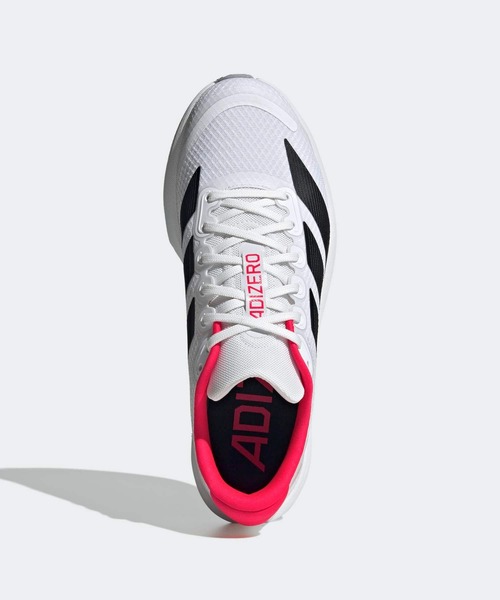 adidas(アディダス)の「アディゼロ BK / Adizero BK / ランニングシューズ / アディダス adidas(スニーカー・メンズ・ホワイト×ブラック・22.0cm/22.5cm/23.0cm/23.5cm/24.0cm/24.5cm/25.0cm/25.5cm/26.0cm/26.5cm/27.0cm/27.5cm/28.0cm/28.5cm/29.0cm)」の2枚目の写真