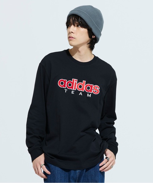 adidas(アディダス)の「GFX T / ロンT / アディダスオリジナルス adidas Originals(Tシャツ/カットソー・メンズ・ブラック・XX-LARGE/3XL/LARGE/MEDIUM/X-LARGE/X-SMALL/SMALL)」の1枚目の写真