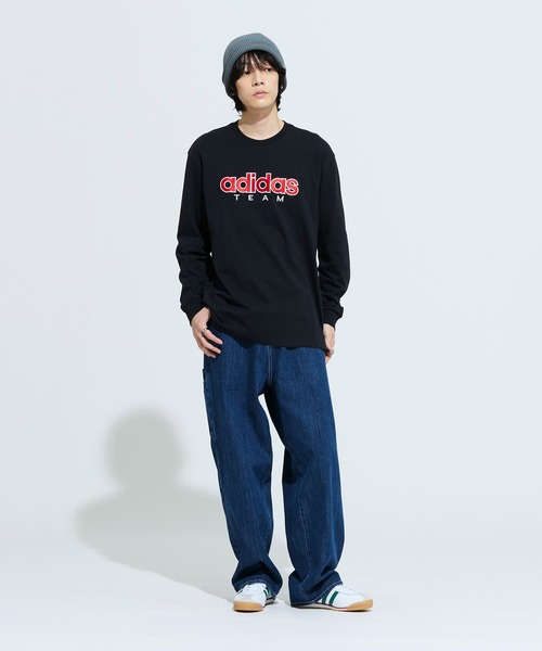 adidas(アディダス)の「GFX T / ロンT / アディダスオリジナルス adidas Originals(Tシャツ/カットソー・メンズ・ブラック・XX-LARGE/3XL/LARGE/MEDIUM/X-LARGE/X-SMALL/SMALL)」の2枚目の写真