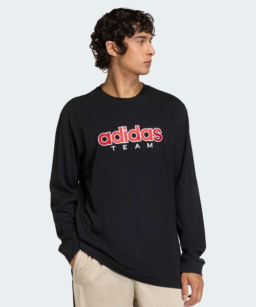 adidas(アディダス)の「GFX T / ロンT / アディダスオリジナルス adidas Originals(Tシャツ/カットソー・メンズ・ブラック・XX-LARGE/3XL/LARGE/MEDIUM/X-LARGE/X-SMALL/SMALL)」の3枚目の写真