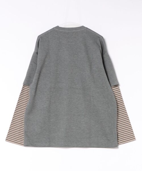 GEORGE'S(ジョージズ)の「レイヤードボーダーロンT(Tシャツ/カットソー・メンズ・グレー系その他/ブルー系その他・MEDIUM/LARGE)」の13枚目の写真