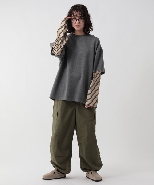 GEORGE'S(ジョージズ)の「レイヤードボーダーロンT(Tシャツ/カットソー・メンズ・グレー系その他/ブルー系その他・MEDIUM/LARGE)」の16枚目の写真