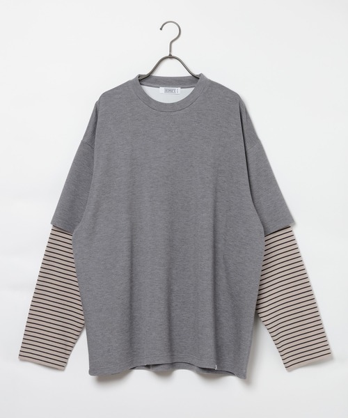 GEORGE'S(ジョージズ)の「レイヤードボーダーロンT(Tシャツ/カットソー・メンズ・グレー系その他/ブルー系その他・MEDIUM/LARGE)」の11枚目の写真