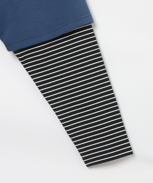 GEORGE'S(ジョージズ)の「レイヤードボーダーロンT(Tシャツ/カットソー・メンズ・グレー系その他/ブルー系その他・MEDIUM/LARGE)」の9枚目の写真