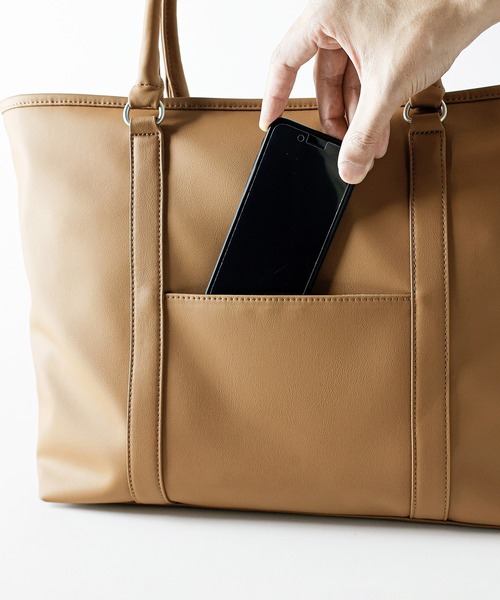 Sobagni（ソバニ）の「トートバッグ / TOTE（トートバッグ・メンズ・ライトブラウン/ブラック・FREE）」の8枚目の写真