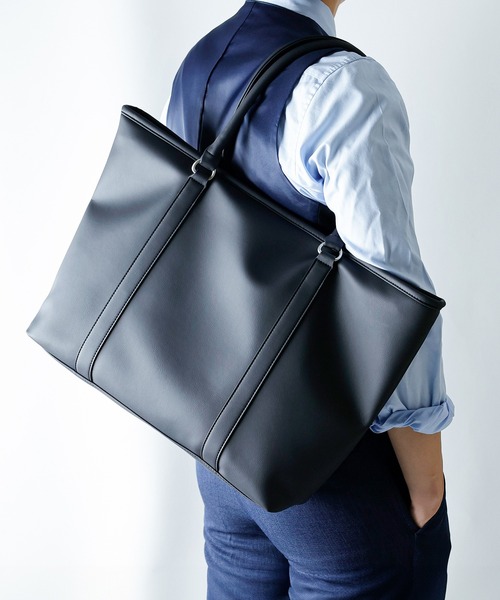 Sobagni（ソバニ）の「トートバッグ / TOTE（トートバッグ・メンズ・ライトブラウン/ブラック・FREE）」の6枚目の写真