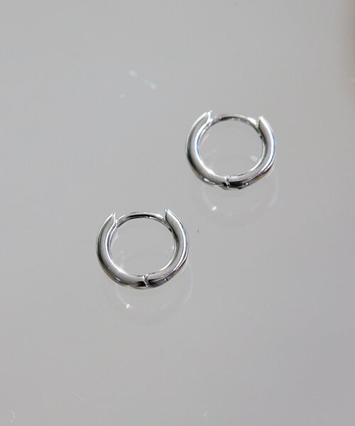 ear PAPILLONNER(イアパピヨネ)の「2WAYバー付ダブルフープピアス(ピアス(両耳用)・レディース・シルバー/ゴールド・FREE)」の7枚目の写真