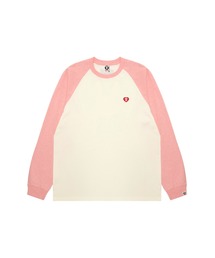 AAPE NOW HEART RAGLAN LONG SLEEVE TEE