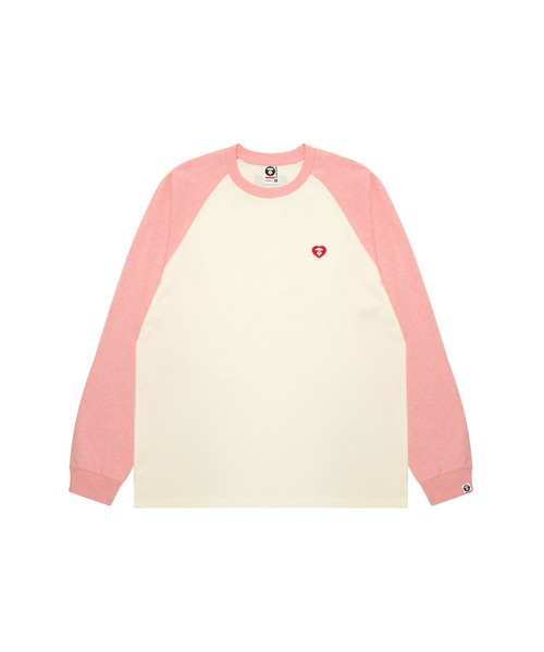 トップス AAPE NOW RAGLAN LONG SLEEVE TEE AAPE NOW HEART RAGLAN LONG SLEEVE TEE | AAPE.JP
