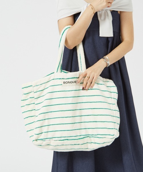 BONGUSTA(ボングスタ)の「【新色追加/BONGUSTA/ボングスタ】NARAM WEEKEND BAG/ビッグトートバッグ(トートバッグ・レディース・グリーン系その他/ブルー/ピンクベージュ/イエロー・フリー)」の12枚目の写真