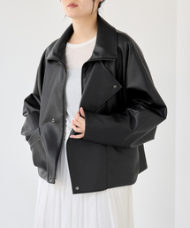 IENA | VACHEMENT/ヴァシュモン ECO LEATHER BZ ブルゾン VN-13A-409(ライダースジャケット)