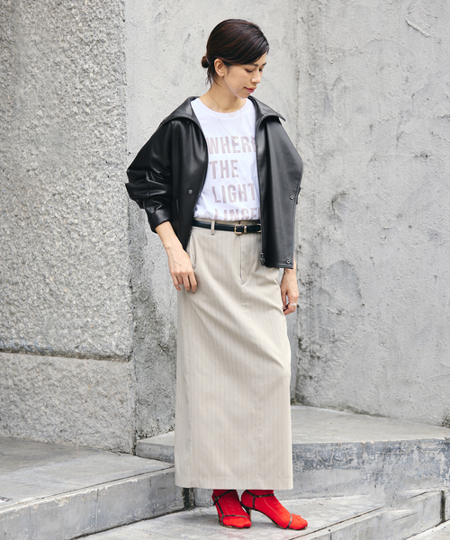 IENA（イエナ）の「VACHEMENT/ヴァシュモン ECO LEATHER BZ ブルゾン VN-13A-409（ライダースジャケット・レディース・ブラック・FREE）」の22枚目の写真