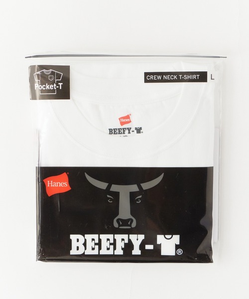 Chick(チック)の「Hanes/ヘインズ 1P S/S POCKET TEE BEEFY-T 胸ポケットTシャツ ヘビーウェイト 2026年 夏 夏服(Tシャツ/カットソー・メンズ・ホワイト/ネイビー・S/XL/L/M)」の4枚目の写真