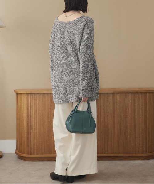 Doux archives(ドゥアルシーヴ)の「BEAURE boat shape ショルダー Bag(ショルダーバッグ・レディース・ブラック/グリーン系その他/シルバー・FREE)」の7枚目の写真