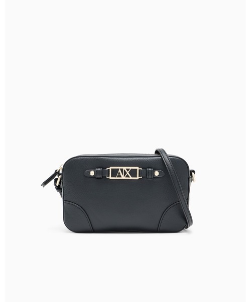 ARMANI EXCHANGE(アルマーニエクスチェンジ)の「【A|X アルマーニ エクスチェンジ】<ZOZO限定>AXロゴプレート ミニショルダーバッグ(ショルダーバッグ・レディース・ブラック/レッド・FREE)」の2枚目の写真