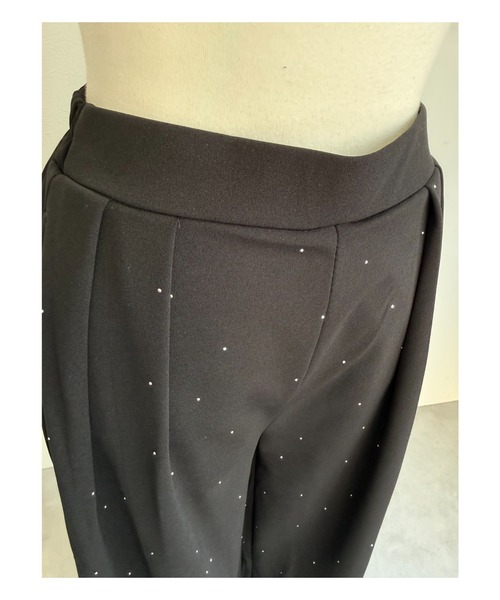 ap retro(アプレトロ)の「2タック とろみジョーゼットワイドパンツ(スラックス・レディース・ネイビー/ブラック/ブラウン/ブラック系その他・MEDIUM/LARGE)」の17枚目の写真