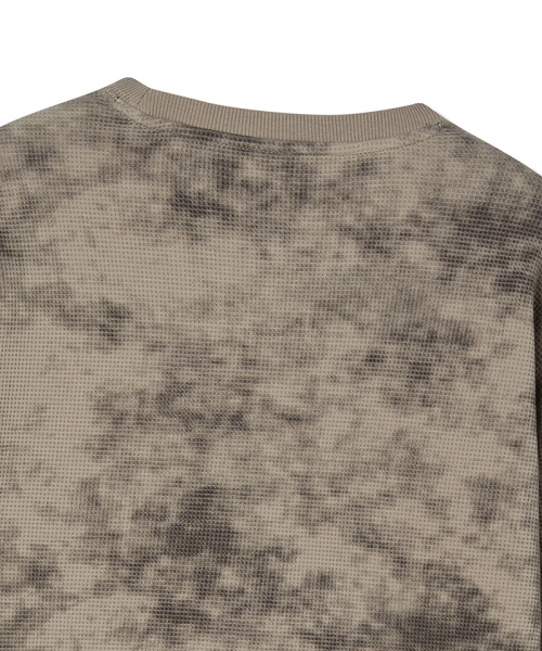 LIFE WORK(ライフワーク)の「レディース ヴィンテージ ラドク ワッフル長袖Tシャツ(Tシャツ/カットソー・レディース・チャコールグレー/ベージュ・SMALL/MEDIUM)」の5枚目の写真