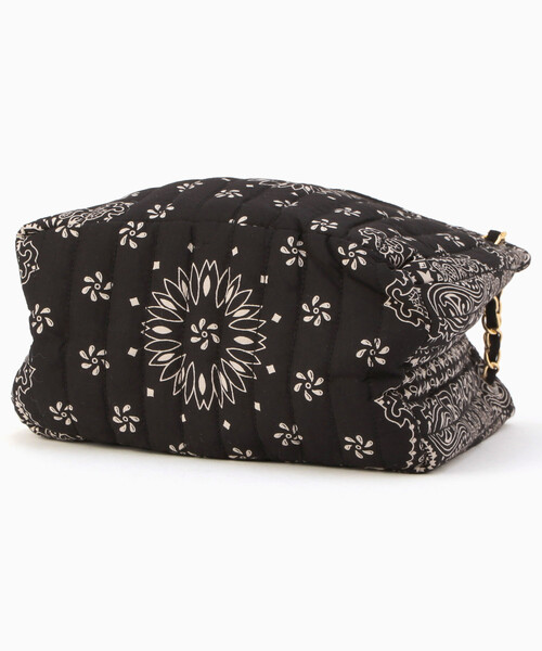 FREAK'S STORE（フリークスストア）の「MALUS/マリュス Bandana quilting shoulder bag/バンダナ キルティング ショルダーバッグ（ハンドバッグ・レディース・ネイビー/ブラック・ONE SIZE）」の5枚目の写真