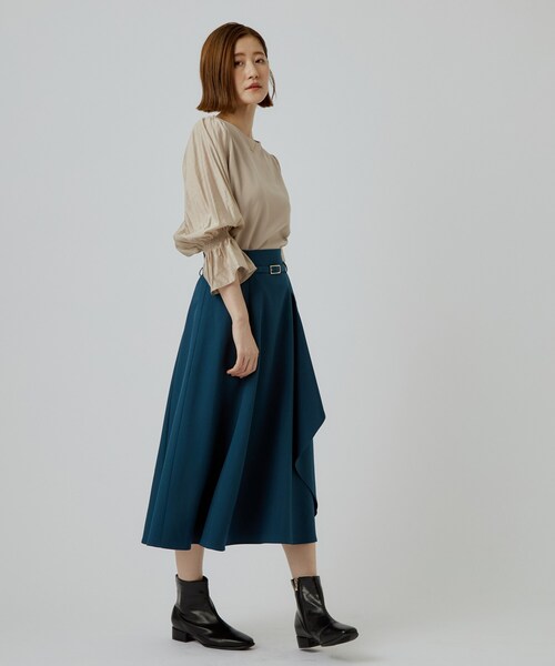 grove(グローブ)の「異素材のふんわり袖で着映える キャンディースリーブトップス(Tシャツ/カットソー・レディース・ブラウン系その他/ベージュ/ブラック・01/02/03/04/05)」の14枚目の写真