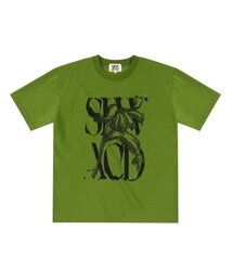 ラスティロゴ半袖Tシャツ[イエローグリーン]