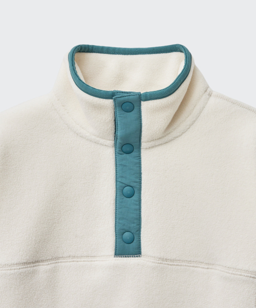 MUSINSA STANDARD KIDS（ムシンサスタンダードキッズ）の「ポーラフリーススナッププルオーバー[クリーム]（ブルゾン・レディース・その他・120/140/150/160/130）」の5枚目の写真