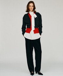 side belt flower pants / サイドベルトフラワーパンツ（その他パンツ