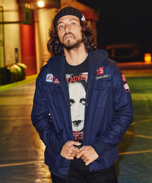 HYSTERIC GLAMOUR(ヒステリックグラマー)の「長袖ミリタリーSH(シャツ/ブラウス・メンズ・ホワイト/グリーン系カモフラージュ/ネイビー・SMALL/MEDIUM/LARGE)」の2枚目の写真