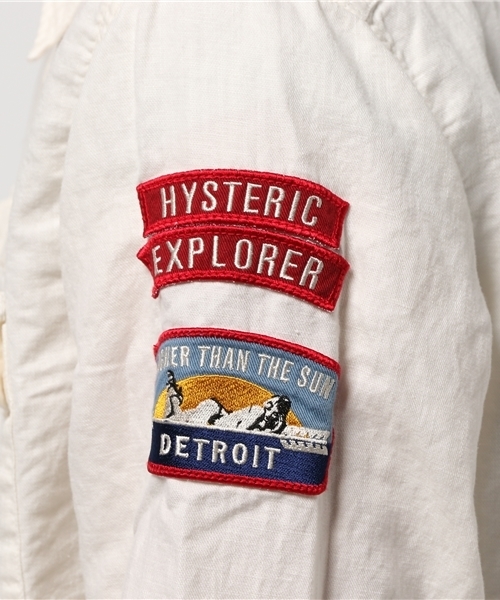 HYSTERIC GLAMOUR(ヒステリックグラマー)の「長袖ミリタリーSH(シャツ/ブラウス・メンズ・ホワイト/グリーン系カモフラージュ/ネイビー・SMALL/MEDIUM/LARGE)」の19枚目の写真