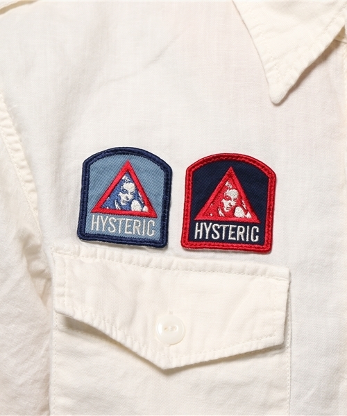 HYSTERIC GLAMOUR(ヒステリックグラマー)の「長袖ミリタリーSH(シャツ/ブラウス・メンズ・ホワイト/グリーン系カモフラージュ/ネイビー・SMALL/MEDIUM/LARGE)」の12枚目の写真