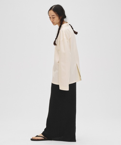 TODAYFUL(トゥデイフル)の「Satin Shirts Jacket(テーラードジャケット・レディース・ブラック/キナリ・36inch/38inch)」の13枚目の写真