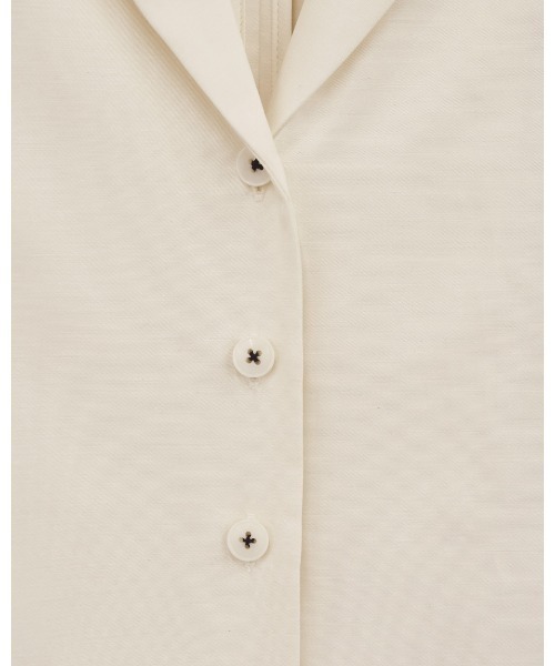 TODAYFUL(トゥデイフル)の「Satin Shirts Jacket(テーラードジャケット・レディース・ブラック/キナリ・36inch/38inch)」の4枚目の写真