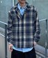 CIAOPANIC（チャオパニック）の「ダブルボタンブークレチェックシャツジャケット（シャツ/ブラウス・LARGE）」