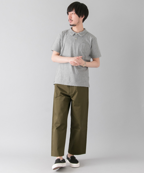 URBAN RESEARCH（アーバンリサーチ）の「UR クレーターパイルポロシャツ（ポロシャツ・メンズ・オフホワイト/グレー/ネイビー・MEDIUM/LARGE）」の10枚目の写真