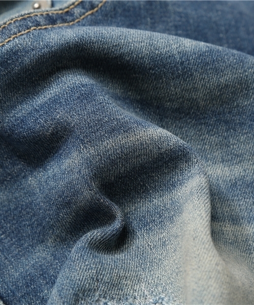 HYSTERIC GLAMOUR（ヒステリックグラマー）の「KPR加工ISKOデニム リメイクスリムパンツ（デニムパンツ・メンズ・インディゴブルー/ブラック・34inch/30inch/29inch/31inch/28inch/32inch）」の14枚目の写真