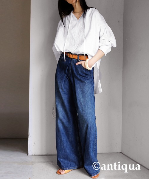 antiqua(アンティカ)の「本革ベルト(ベルト・レディース・ダークブラウン/ブラック/ライトブラウン・FREE)」の17枚目の写真