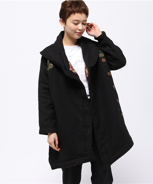 チャイハネ(チャイハネ)の「【チャイハネ】リバーシブル中綿入りジャケット(その他アウター・レディース・ベージュ/カーキ/ブラック・FREE)」の15枚目の写真