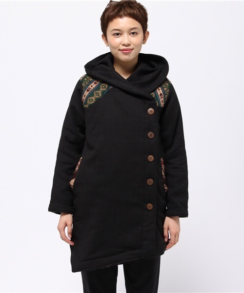 チャイハネ(チャイハネ)の「【チャイハネ】リバーシブル中綿入りジャケット(その他アウター・レディース・ベージュ/カーキ/ブラック・FREE)」の16枚目の写真