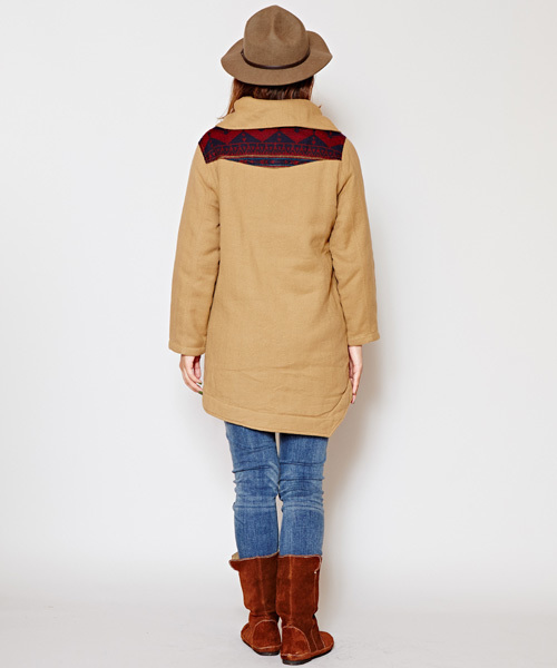 チャイハネ(チャイハネ)の「【チャイハネ】リバーシブル中綿入りジャケット(その他アウター・レディース・ベージュ/カーキ/ブラック・FREE)」の17枚目の写真