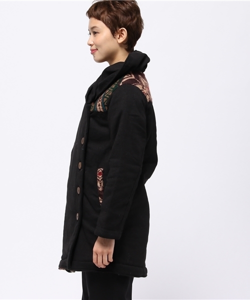 チャイハネ(チャイハネ)の「【チャイハネ】リバーシブル中綿入りジャケット(その他アウター・レディース・ベージュ/カーキ/ブラック・FREE)」の6枚目の写真