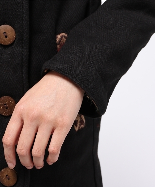 チャイハネ(チャイハネ)の「【チャイハネ】リバーシブル中綿入りジャケット(その他アウター・レディース・ベージュ/カーキ/ブラック・FREE)」の11枚目の写真