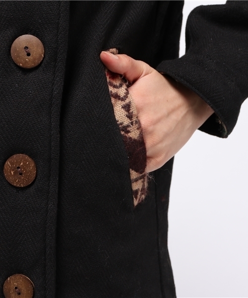 チャイハネ(チャイハネ)の「【チャイハネ】リバーシブル中綿入りジャケット(その他アウター・レディース・ベージュ/カーキ/ブラック・FREE)」の12枚目の写真