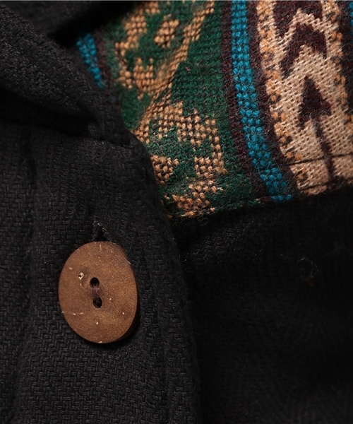 チャイハネ(チャイハネ)の「【チャイハネ】リバーシブル中綿入りジャケット(その他アウター・レディース・ベージュ/カーキ/ブラック・FREE)」の10枚目の写真