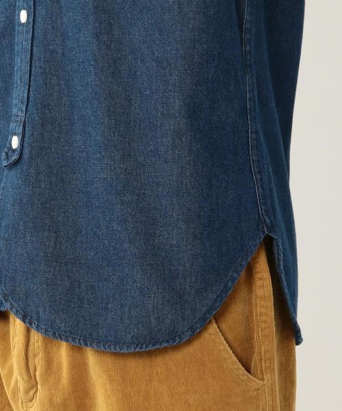 coen（コーエン）の「ライトオンスデニムデニムボタンダウンシャツ（シャツ/ブラウス・メンズ・コバルトブルー/ネイビー・SMALL/X-LARGE/LARGE/MEDIUM）」の5枚目の写真