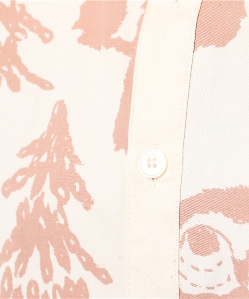 Ne-net（ネネット）の「S ふくろうシーチング（シャツ/ブラウス・レディース・ブルー/カーキ/ピンク・02/03）」の13枚目の写真