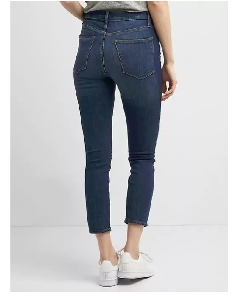 GAP(ギャップ)の「トゥルースキニー スーパーハイライズ クロップドジーンズ(デニムパンツ・レディース・インディゴブルー・29inch/26inch/23inch/24inch/25inch/28inch/27inch)」の2枚目の写真