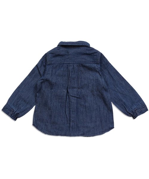 F.O.KIDS（エフオーキッズ）の「蝶ネクタイシャツ（シャツ/ブラウス・キッズ・カーキ/インディゴブルー/ストライプ/オフホワイト・140/95/110/80/90/100/120/130）」の13枚目の写真