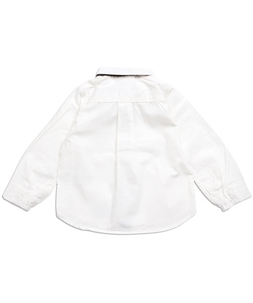 F.O.KIDS（エフオーキッズ）の「蝶ネクタイシャツ（シャツ/ブラウス・キッズ・カーキ/インディゴブルー/ストライプ/オフホワイト・140/95/110/80/90/100/120/130）」の15枚目の写真