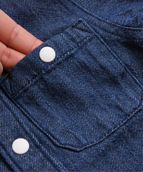 F.O.KIDS（エフオーキッズ）の「蝶ネクタイシャツ（シャツ/ブラウス・キッズ・カーキ/インディゴブルー/ストライプ/オフホワイト・140/95/110/80/90/100/120/130）」の19枚目の写真