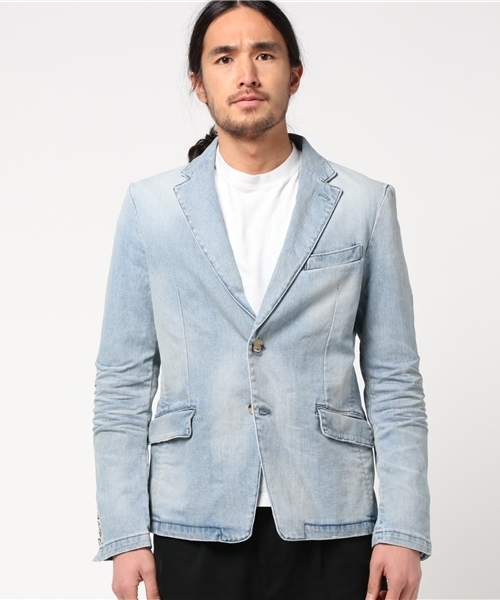 JACKROSE(ジャックローズ)の「ストレッチデニムジャケット2017SS(デニムジャケット・メンズ・サックスブルー・L/M/XL)」の1枚目の写真