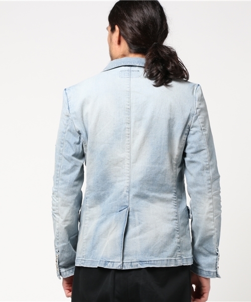JACKROSE(ジャックローズ)の「ストレッチデニムジャケット2017SS(デニムジャケット・メンズ・サックスブルー・L/M/XL)」の3枚目の写真